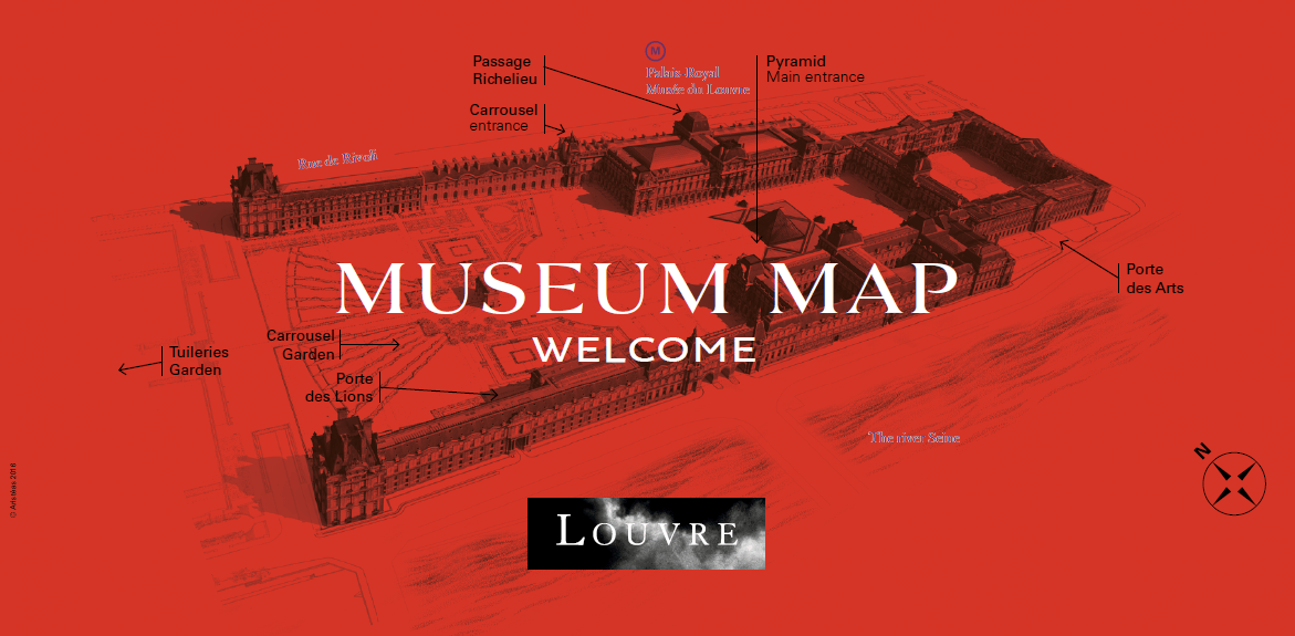 Louvre Museum Map Infoupdate Org Couv Plan Guide EN 